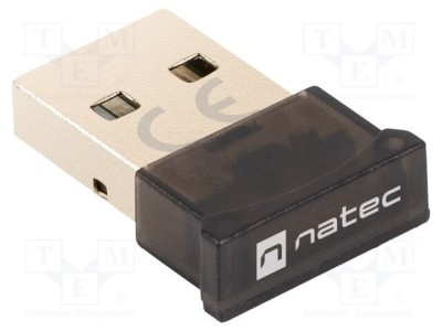 Adaptor Bluetooth USB NATEC RTL8761B 20m negru PnP Bluetooth 5.0 foto