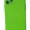 Husa silicon protectie camera cu microfibra Iphone 11 Pro Max Verde Neon