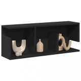 VidaXL Dulap de perete, negru, 80x20x30 cm, lemn prelucrat