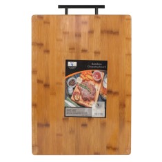 Tocator bambus, cu maner, 42x32 cm foto