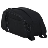 VidaXL Geantă pentru bicicletă pentru suport Pannier 8 L Neagră 38x16x16 cm