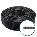 Copex / tub riflat PVC Gewiss DX15120R, D exterior 20 mm, 750 N, cu fir de tragere, rola 100 m