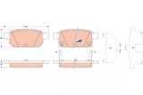 TRW GDB3529 COTEC set placute frana,frana disc