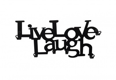 Suport chei Live Love Laugh 6 agatatoare foto