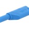 Conector banană 4mm 24A 1kVDC albastru 0,5-2,5mm&sup2;