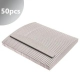 Inginails Pilă unghii zebră - semilună, centru alb 100/180 - 50buc