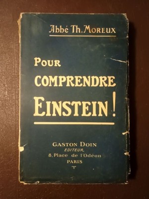 Abbe Th. Moreux - Pour comprendre Einstein! (1922) foto