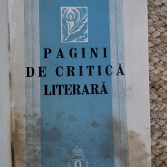 Pagini de critică literară - Vladimir Streinu (ed.cartonata )