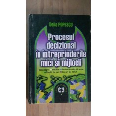 Procesul decizional in intreprinderile mici si mijlocii- Delia Popescu