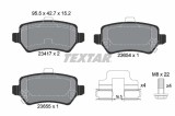 Set placute frana TEXTAR 2341703