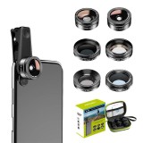 Kit obiectiv mobil APEXEL APL-DG6V2 6 &icirc;n 1 universal (negru)