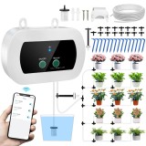 Cumpara ieftin Sistem Automat Irigare WiFi, Programe Udare Picurare, Control Aplicatie iOS/Android, 15 Ghivece, Furtun 15m, Accesorii Incluse, Alb