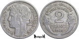 1946, 2 Francs - A Patra Republică Franceză - Franta, Europa
