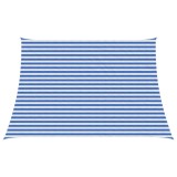 vidaXL P&acirc;nză de umbră Albastru și Alb 3 / 4 x 3 m HDPE 42032922