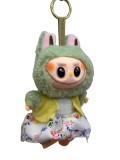 Figurina Labubu The Monsters Mrs Flowers GREEN breloc vinyl &amp; plus