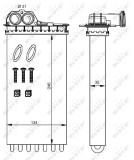 NRF 54332 EASY FIT Schimbator caldura, incalzire habitaclu