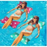 Saltea gonflabila tip hamac pentru piscina Seasboes, pentru copii si adulti, albastru - RESIGILAT