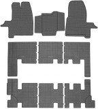 Covorase Presuri interior cauciuc Premium Ford Transit Custom 2012-2023 1+2+3, Frogum