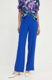 Morgan pantaloni PBARY femei, drept, high waist, PBARY