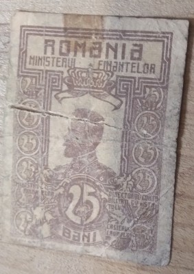 Romania 25 bani 1917 foto