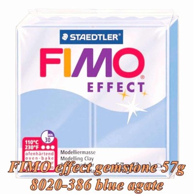 FIMO Effect 57g Albastru agat deschis Gemstone foto