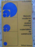 METODE MODERNE DE ANALIZA CHIMICA A MATERIALELOR DE CONSTRUCTII-I.I. KURBATOVA