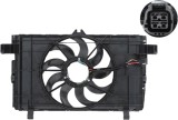 Ventilator radiator Tesla Model 3 17-, Model Y 20-, motor: EV, 390 mm; 4 pini, 149399500B; 149417900A