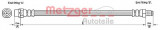 Conducta / cablu frana MINI MINI Cabriolet (R52) (2004 - 2007) METZGER 4110272