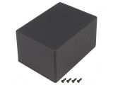Carcasă Universală Aluminiu Negru IP54 102x140x77mm