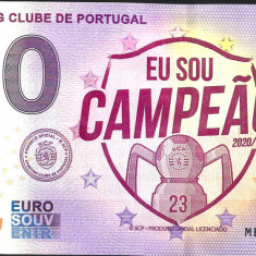 ! 0 EURO SOUVENIR - PORTUGALIA - SPORTING LISABONA CAMPIOANA 2021 - 2021.5 - UNC