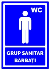 Grup sanitar pentru barbati foto