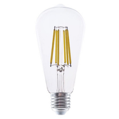 Bec led st64 e27 4w cu filament 4000k model edison foto