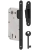 Broasca Magnetica Negru Mat 90/50 cu Cheie, Interax 90mm, Doormass 50mm, Productie Polonia
