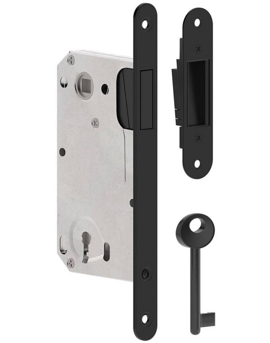 Broască magnetică negru mat 90/50 cheie