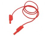 Cablu de măsurare cu mufă banană 4 mm 32A din ambele părţi