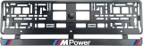 Cumpara ieftin Set 2 bucati, suport numar inmatriculare Carbon, BMW MPower, Autohelix MSA