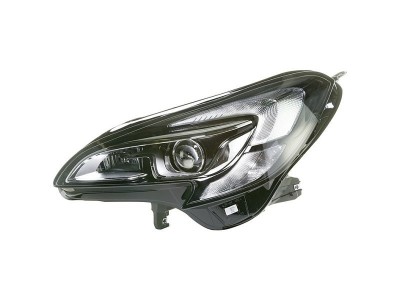 Far Opel Corsa E, 11.2014-, fata, Stanga, xenon; cu lumini pentru curbe; cu LED daytime running light; D5S+H11+LED+PSY24W; electric; cu gas bec xenon foto