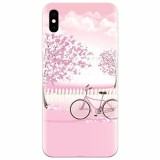 Husa silicon pentru Apple Iphone X, Pink Spring