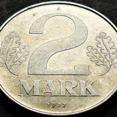 Moneda 2 MARCI / MARK - RDG / GERMANIA DEMOCRATA, anul 1977 A *cod 5066 A