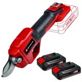 Einhell GE-LS 18 Li PXC + Twinpack CB - Foarfeca pentru crengi 28 mm + Set 2 acumulatori Li-Ion 18 V 2.5 Ah