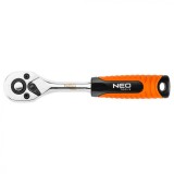 Maner clichet 3/8 &amp;quot;, 195 Mm, Corp Crv Steel, Din3124, 48 Dinti 08-508