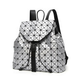 Cumpara ieftin Rucsac dama Geometric Travel Argintiu, Oem