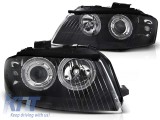 Kit de faruri tuning cu ochi de &icirc;nger halogen potrivit pentru Audi A3 8P 05.2003-03.2008 3D/5D, stanga si dreapta Performance AutoTuning