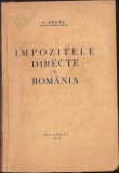 HST C6687N Impozitele directe &icirc;n Rom&acirc;nia de C Tăutu 1939