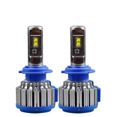 Set 2 LED-uri Auto Techstar&amp;reg; T1, 9012, 35w, 8000 Lumeni, 6000K, AUTO, 12-24 Volti, CREE, Canbus, Radiator Aluminiu foto