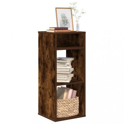 vidaXL Bibliotecă, stejar fumuriu, 34x31x80 cm, lemn prelucrat 860278 foto