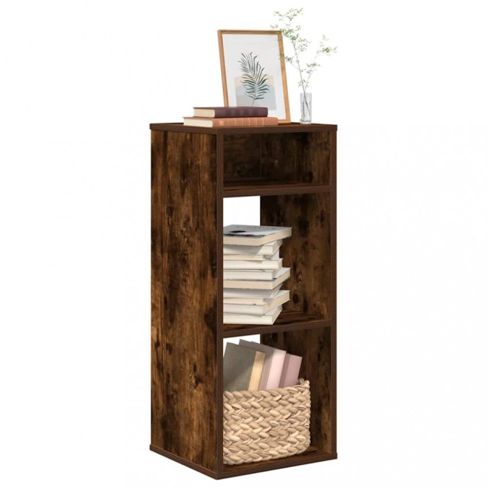 vidaXL Bibliotecă, stejar fumuriu, 34x31x80 cm, lemn prelucrat 860278