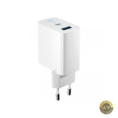 Incarcator Retea Forever TC-06-20AC 20W 3A 1 x USB-A - 1 x USB-C Alb foto