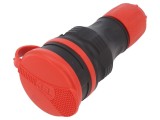 Conector alimentare AC mamă 250V 16A pe cablu