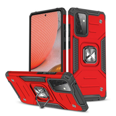 Wozinsky Ring Armor Husă Kickstand Tough Rugged Husă Pentru Samsung Galaxy A72 4G Roșu 9111201935839 foto